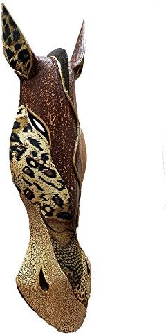 Giraffe Zebra Face Mask Wall Hanging Décor Hand Painted Patterns African Safari Style Decorative Accent Contemporary Variation An Awesome Gifting