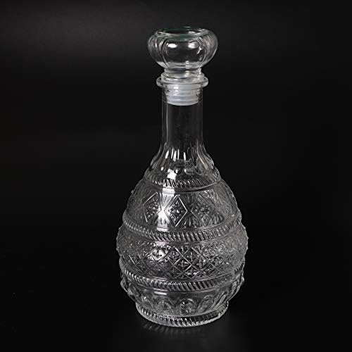 MDLUU Liquor Decanter, Glass Spirits Decanter with Airtight Stopper, Whiskey Vodka Bourbon Decanter Bottle for Gift, Home, Bar, Party Decor