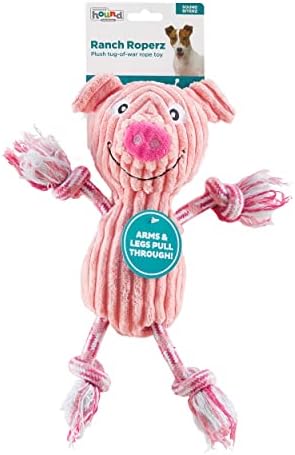 Outward Hound by Charming Pet Ranch Roperz Cow Plush Squeaky Dog Toy