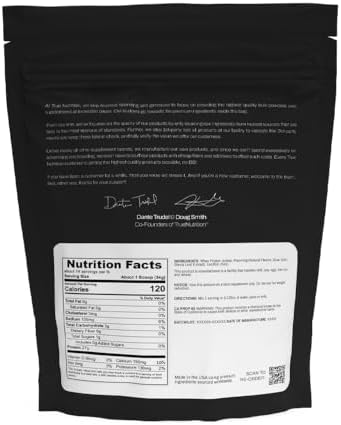 True Nutrition Whey Protein Isolate, Unflavored, 1lb | Cold-Filtered, 30g Protein per Serving, Unsweetened, No Additives, Keto, Gluten Free, Lactose Free, Non-GMO