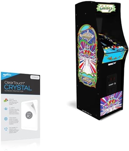 BoxWave Screen Protector Compatible with Arcade1Up Galaga Deluxe - ClearTouch Crystal (2-Pack), HD Film Skin - Shields from Scratches
