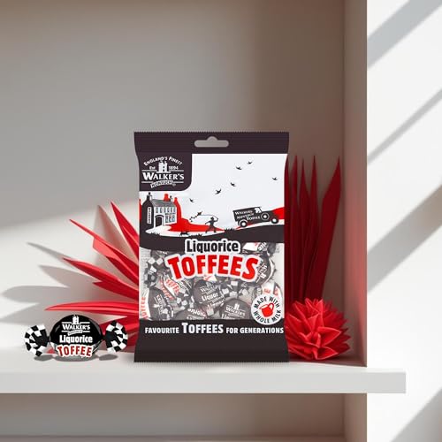 Walkers' Nonsuch Liquorice Toffees | with Condensed Milk & Black Treacle | Imported from the UK | Traditional British Candy | Old Fashioned Licorice