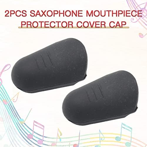 2 Pack Saxophone Mouthpiece Cap Rubber for Alto Tenor Sax Clarinet | reed protection, fits bass clarinet, soft rubber material