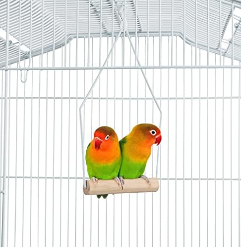 Yaheetech 41-Inch Portable Hanging Flight Bird Cage for Small Parrots Quaker Cockatiels Sun Parakeets Green Cheek Conures Finches Canary Budgies