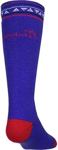 Bridgedale Merino Ski Sock - 2-Pack - Kids' Royal/Red, M
