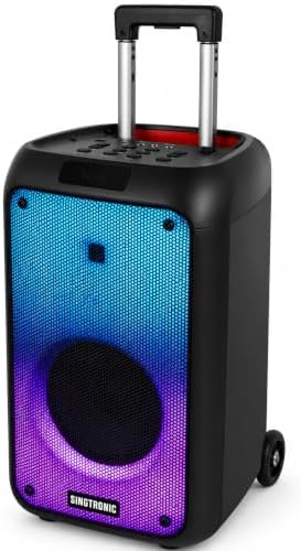 BT-0808Pro Portable 500W All in One Karaoke System, Free: 2 x Professionial Microphones