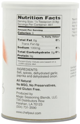 Chef Paul Seafood Magic Seasoning, 24-Ounce Canisters (Pack of 2)
