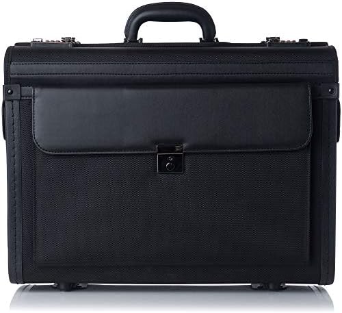 Alpine Swiss Rolling 17" Laptop Briefcase on Wheels Attache Lawyers Case Legal Size