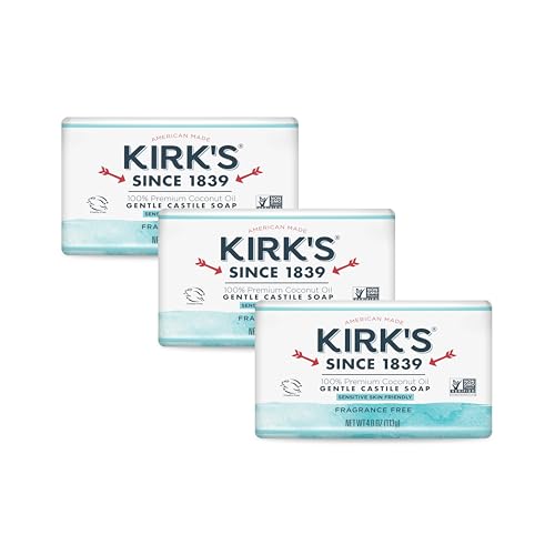 Kirk's Castile: Coco Castile Bar Soap, Original 4 oz (2 pack)