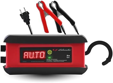 Schumacher Electric 3A Car Battery Charger & Maintainer, 12V – SP1297