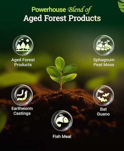 FoxFarm Ocean Forest Potting Soil for Container Gardens - Light, Aerated Texture with Fish Meal, Crab Meal, Earthworm Castings - Houseplant Potting Mix for Seedlings & Plant Starts - 4 x12 Quart
