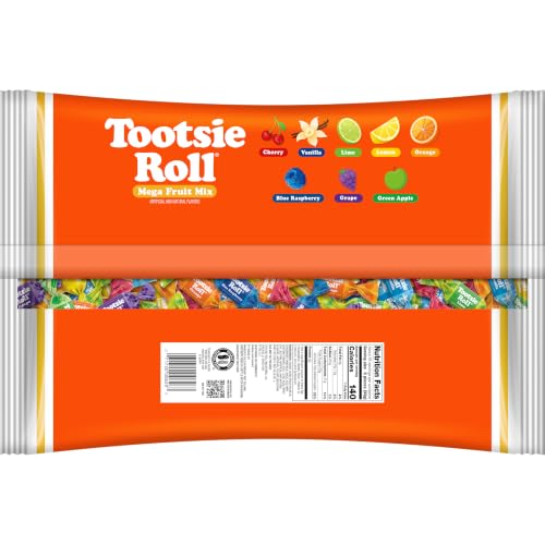 Tootsie Roll Fruit Chews Mega Mix, 275 Count, 4lb Bag