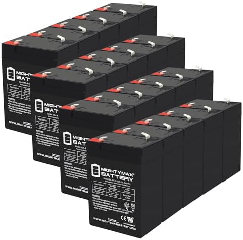 Mighty Max Battery ML4-6 - 6 Volt 4.5 AH, F1 Terminal, Rechargeable SLA AGM Battery