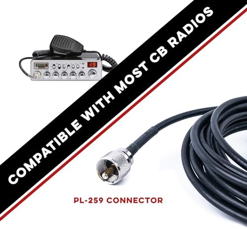 Nagoya CB-72 High-Performance 28" CB Antenna Kit - Universal 26-28 MHz Coverage with Heavy-Duty Magnetic Mount