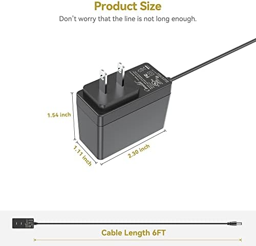 UL 5V AC Adapter Compatible with Arcade1up 8121 LS3062020 8261 8296 8295 Ms Pac-Man Counter-Cade CounterCade Console Table Top Game Arcade 1Up