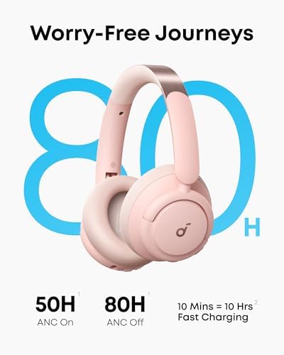 Soundcore by Anker Q30 Hybrid Active Noise Cancelling Headphones, Black
