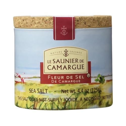 Le Saunier De Camargue | French Fleur Del Sel | Finishing Sea Salt, 4.4 oz (Pack of 4)