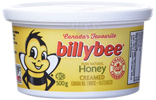 Billy Bee, Pure Natural Honey, Creamed White, Tub, 500g/17.6 oz., {Imported from Canada}
