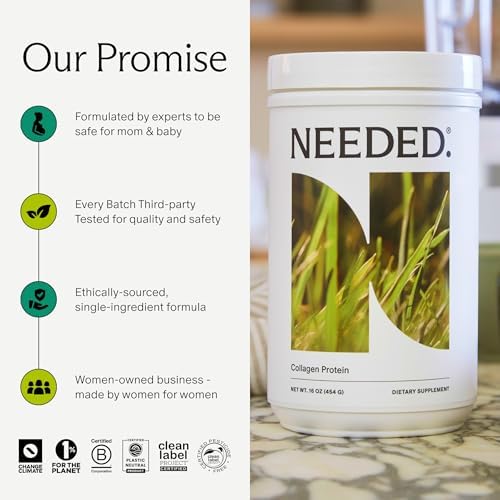 Needed. Hydrolyzed Collagen Protein Powder | Expert-Backed & Clean Sourced | Supports Skin, Hair, Joints | Grass-fed, Pasture-Raised
