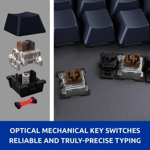 Cleave Split Ergonomic Mechanical Keyboard – All-Day Comfort, Boosts Productivity, Natural Typing Posture, Tactile Optical Switches