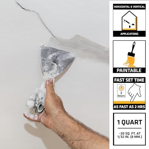 Sika - Sikacryl - Gray - Ready-Mix Concrete Patch - for Repairing spalls and Cracks in Concrete and Masonry - Textured - 1 qt (Pack of 1)