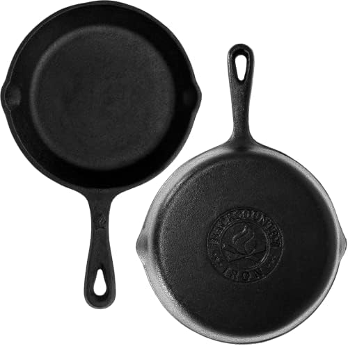 12 Inch Round Large Pre-Seasoned Cast Iron Skillet