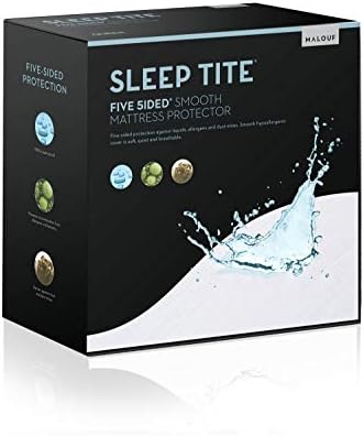 SLEEP TITE Five Sided Mattress Protector - 100% Waterproof on Top and Sides, King