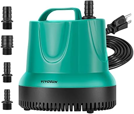 VIVOSUN 660GPH Sub Water Pump for Fish Tank, Pond, Aquarium, Hydroponics