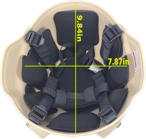 Tactical Airsoft Paintball MICH 2000 Helmet with Side Rail & NVG Mount