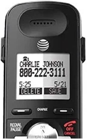 AT&T TL88102BK DECT 6.0 2-Line Expandable Cordless Phone with Answering System and Dual Caller ID/Call Waiting, 3 Handsets, Black