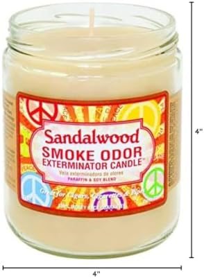Smoke Odor Exterminator 13 Oz Jar Candle Sandalwood