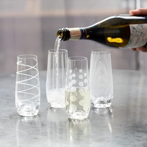 Mikasa Cheers Bordeaux Wine Glass, Set of 4, 24 Ounce, Clear