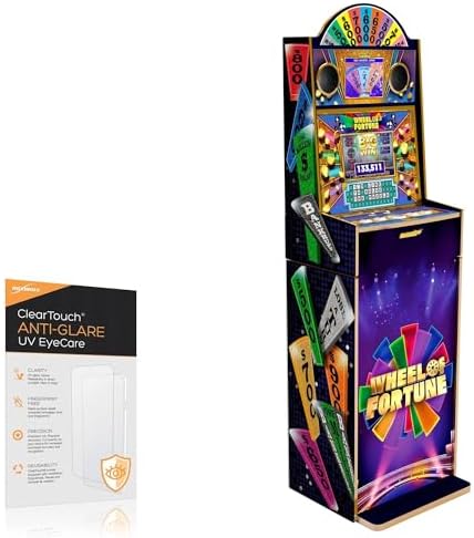 BoxWave Screen Protector Compatible with Arcade1Up Wheel of Fortune Casinocade Deluxe Arcade Game - ClearTouch Anti-Glare Anti-UV EyeCare (2-Pack)