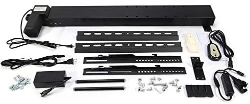 Motorized TV Lift & Mount - Fits 26" to 57" TVs, Remote Control, Adjustable Height, 27.6" Stroke