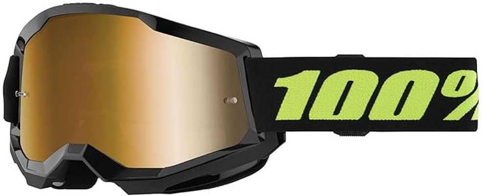 100% STRATA 2 Goggles - Sports Goggles for Motocross & Mountain Biking - Eyewear for Bike Riders - Motocross Eyewear for Men