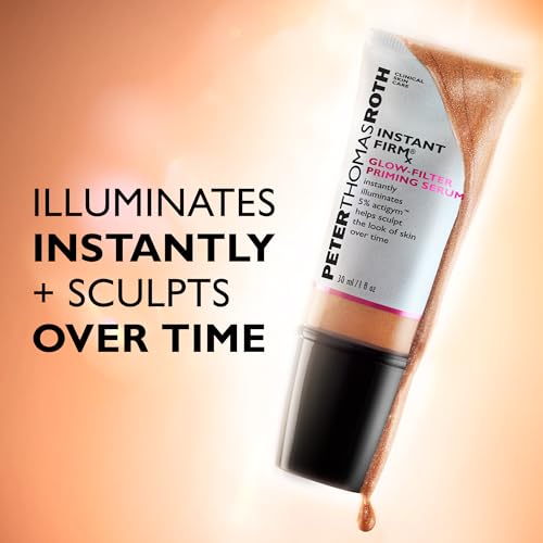 Peter Thomas Roth | Instant FIRMx Glow-Filter Priming Serum, Illuminating and Firming Serum, Helps Sculpt the Look of Skin Over Time