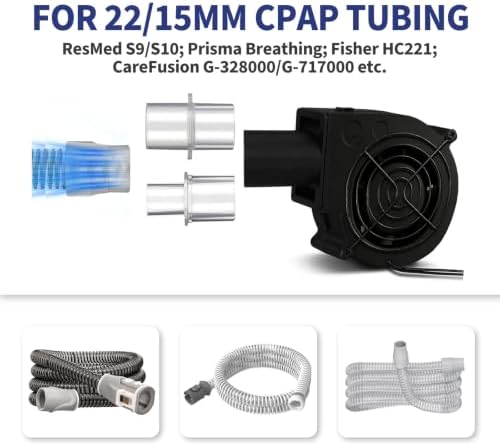 CPAP Hose Dryer Cleaning Kit: Fast-Drying Silent Blower Fan Cleaner for Resmed Airsense 10/11 Heated Tubing