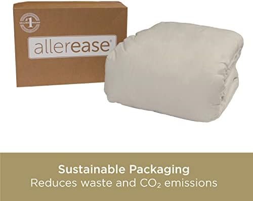 AllerEase Organically Grown Cotton Waterproof Mattress Pad Full