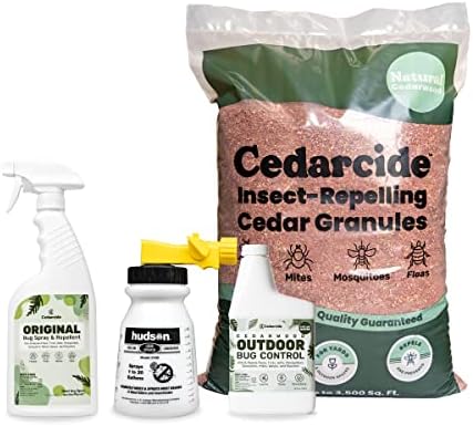Cedarcide Complete Pest Control Kit (Small): Cedarcide Original Pint + Outdoor Bug Control Concentrate, & Cedar Granules