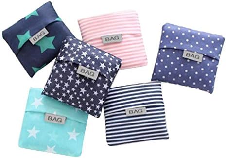 Kaxich Reusable Grocery Shopping Bags - Foldable Eco-friendly Shopper Tote Bags (4 Pack) Waterproof & Machine Washable
