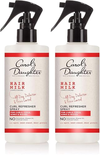 Carol's Daughter Hair Milk Curl Refresher Spray for Coils and Waves, with Agave, Sweet Almond and Wheat Protein, 10 fl oz