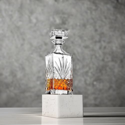 Godinger Dublin Whiskey Decanter, Liquor Decanter, Alcohol Decanter, Beer Decanter, 750ml