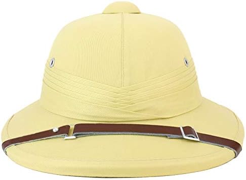 Armycrew Indian Style 100% Genuine Safari Pith Helmet Hat