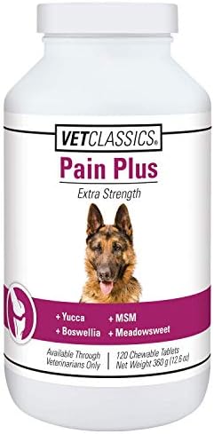 Pain Plus Extra Strength Health Supplement for Dogs - 120 Chewable Tablets