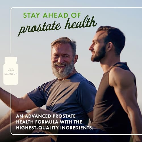 Swanson Prostate Essentials Plus Herbal Supplement for Men Over 40 Seeking Urinary and Prostate Health (180 Veggie Capsules)