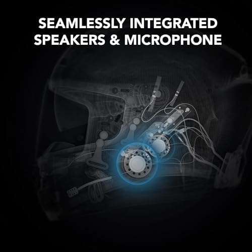 Sena Phantom and ANC Full Face Smart Motorcycle Helmet with Integrated Communications, LED Lighting, and 2nd Generation Sound by Harman Kardon