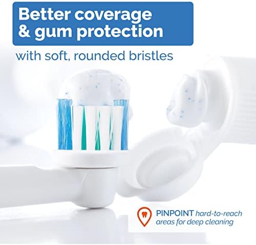 Toothbrush Head Compatible with Oral B - 16 Pack Milos Replacement Electric Toothbrush Heads Deep and Precise Cleaning Brush Heads Toothbrush Heads