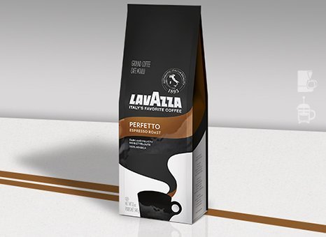 Lavazza Opera Intenso Ground Coffee 12oz Bag, Dark Roast, Bold and Balanced Taste, Intensity 4/5, Arabica and Robusta, Ideal for Drip Brewers, (Pack of 1) - Package May Vary