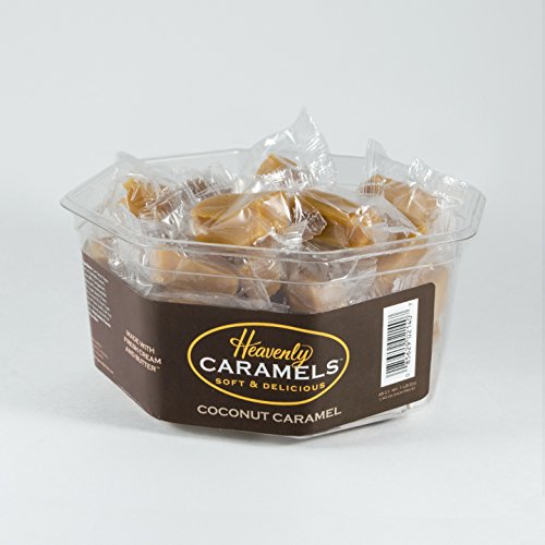 J Morgan Confections Heavenly Caramels, Butter Flavor (1 lb. 2 oz, 45 ct, Single-Pack); Gourmet, Artisan Soft and Chewy Butter Caramel Candies, Creamy and Smooth, Hand-Crafted Golden Treats