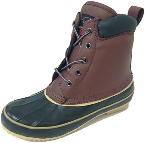 G-9021SC Women's Duck Boots Leather Waterproof Thermolite Insulated Hiking 5-Eye Winter Shoes
